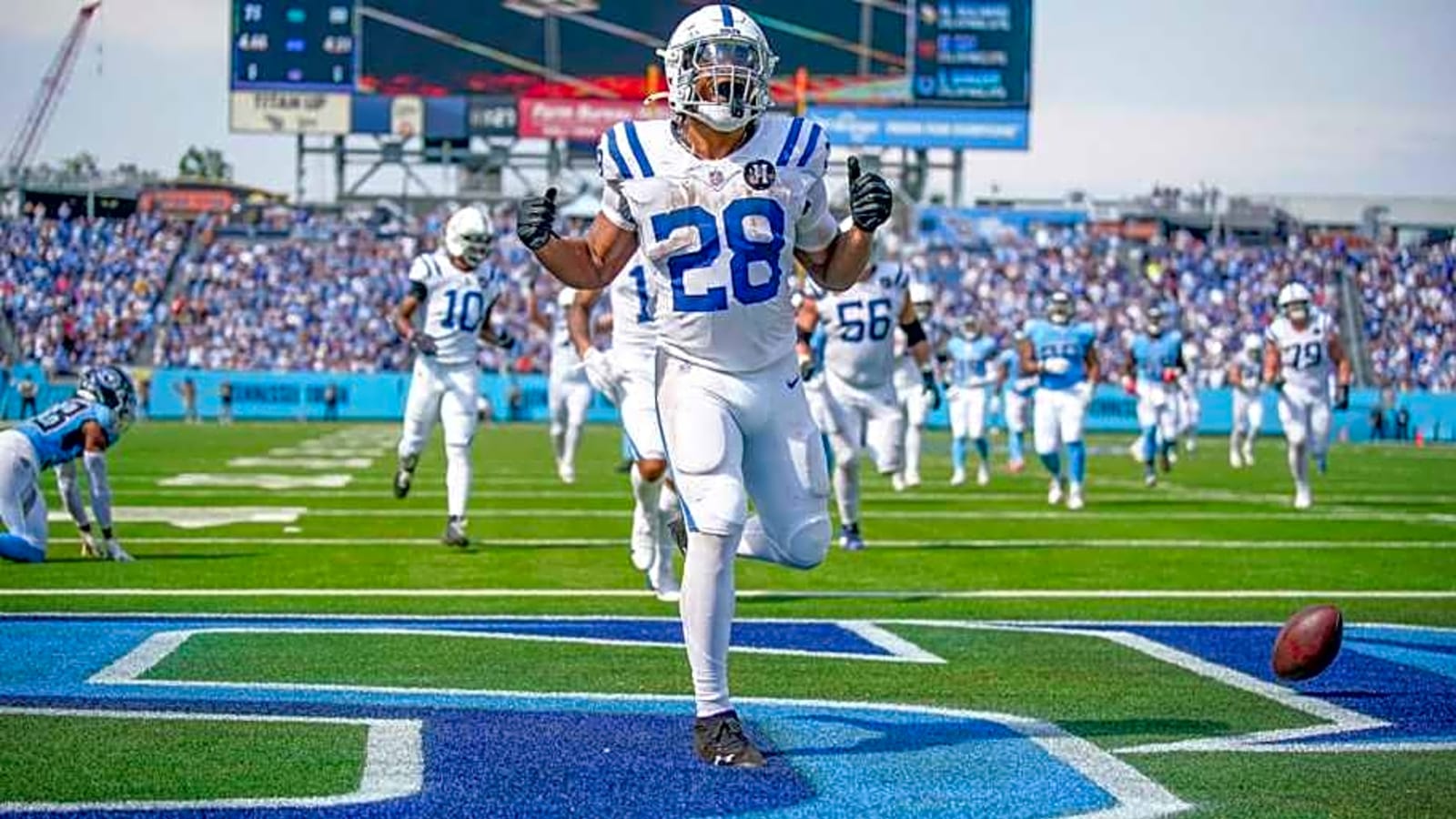 Colts Risers and Fallers in Drumming of Titans