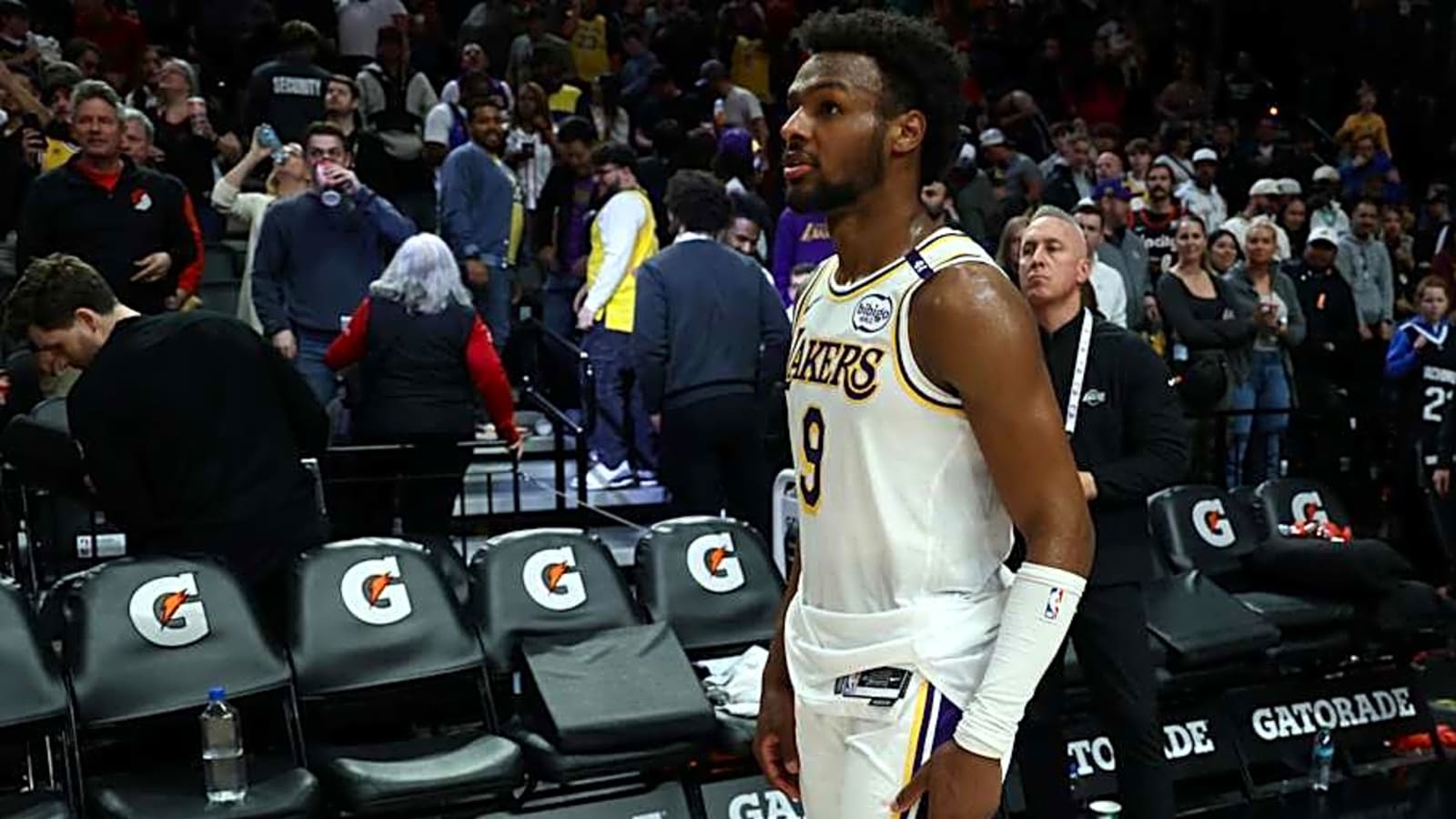 Bronny James Plays Anthony Edwards For Los Angeles Lakers Scout Team, NBA Playoffs