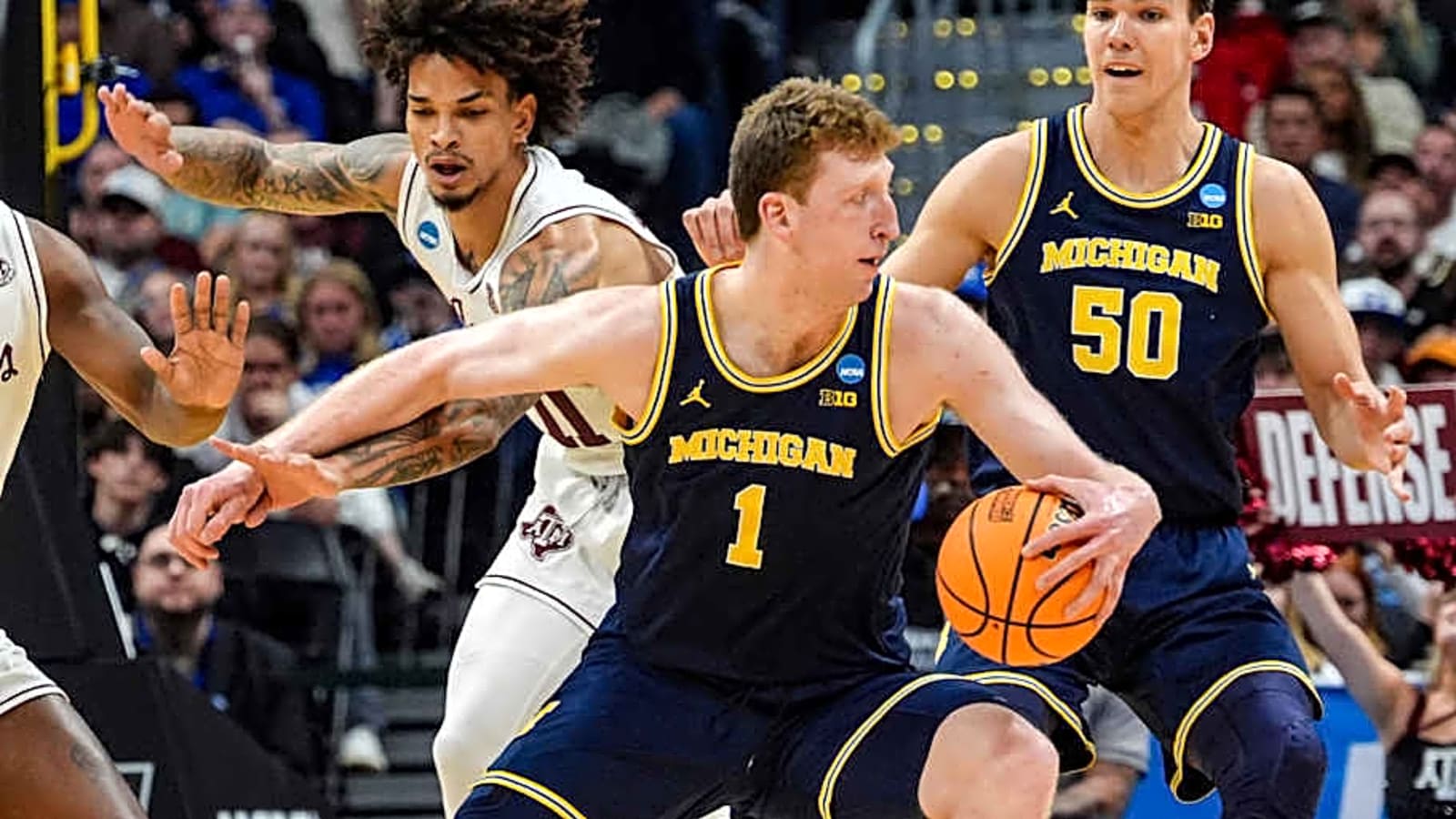  Michigan&#39;s Danny Wolf selected by Brooklyn Nets in 2025 NBA Draft