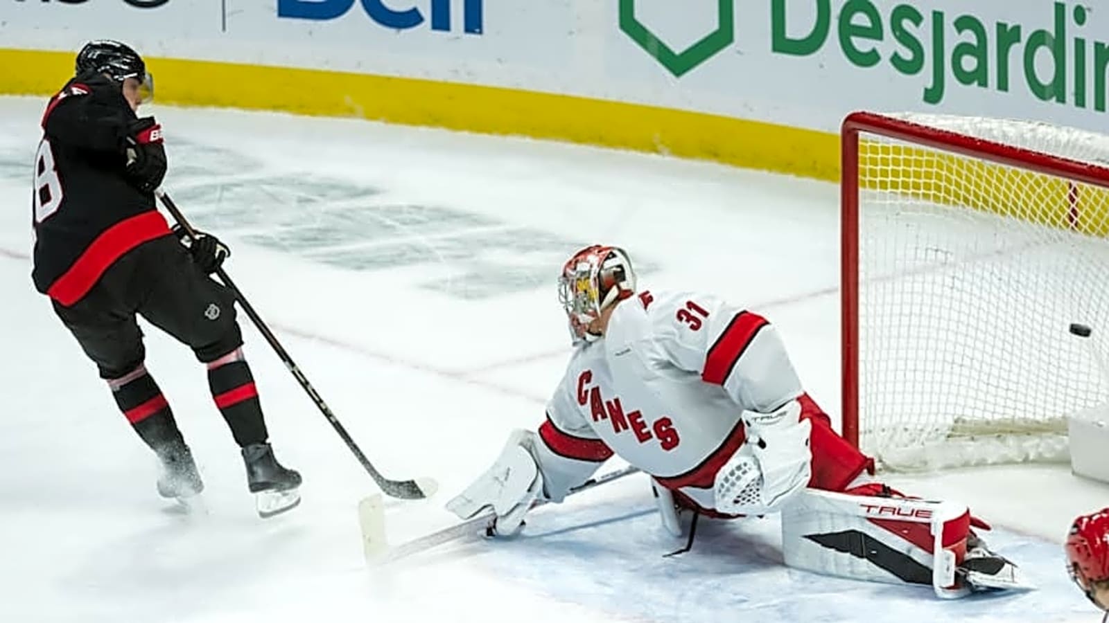Hurricanes Starting Goalie Exits Game With Injury