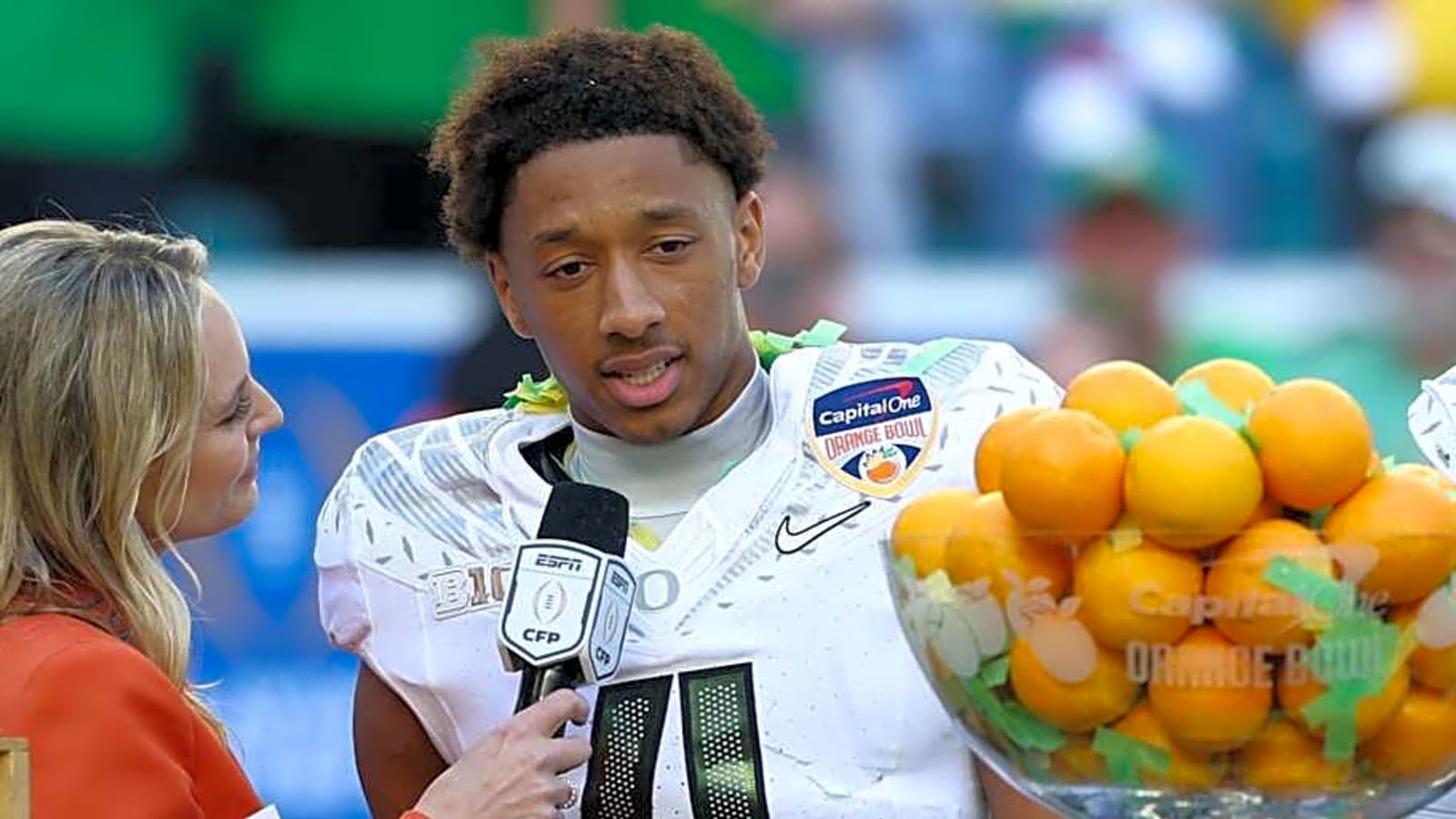 Brandon Finney Catches National Attention Before Oregon vs. Indiana