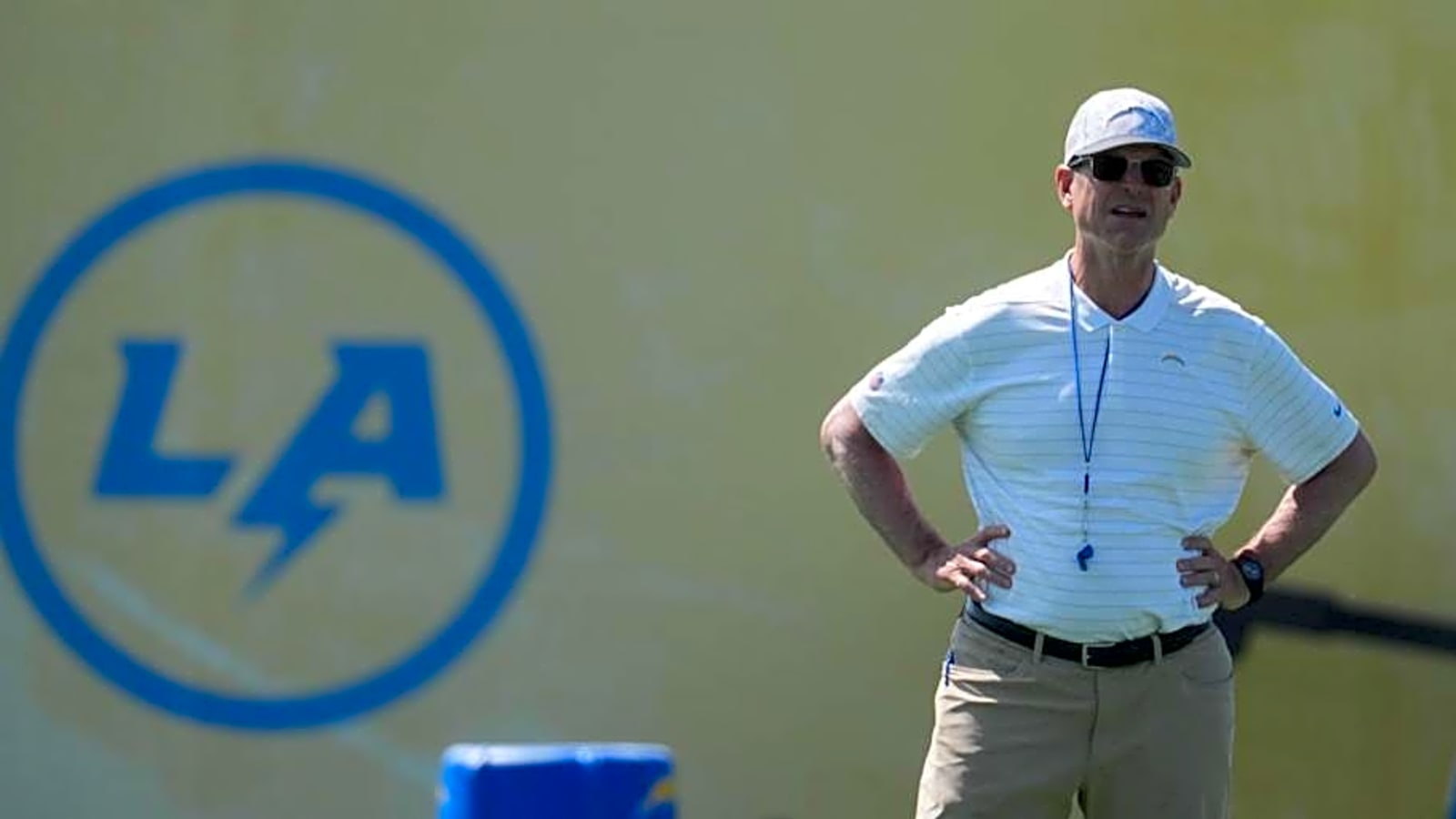 Jim Harbaugh throws out some refreshing Chargers injury news after minicamp