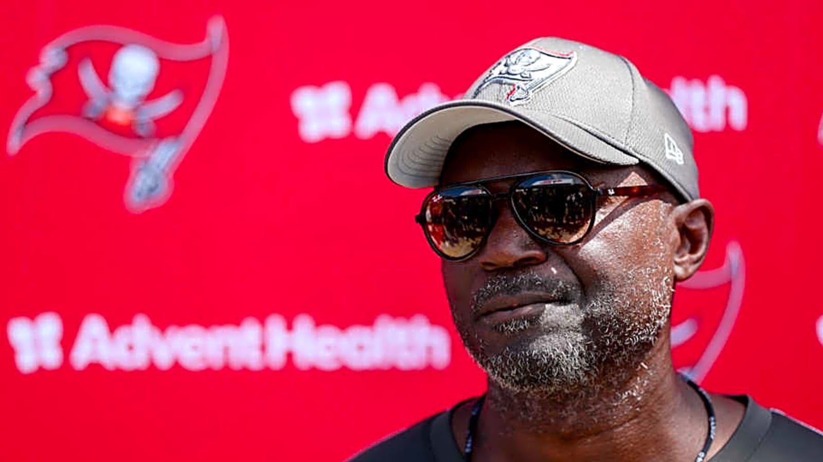 Bucs head coach Todd Bowles reacts to his new extension