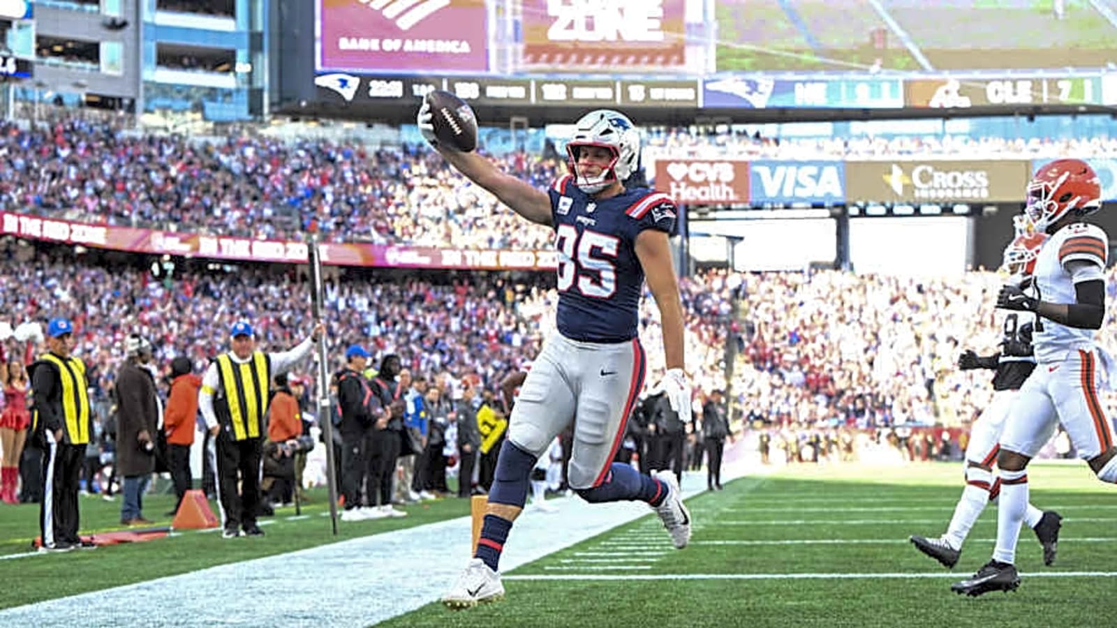 Patriots Continue Player Introductions Against Falcons