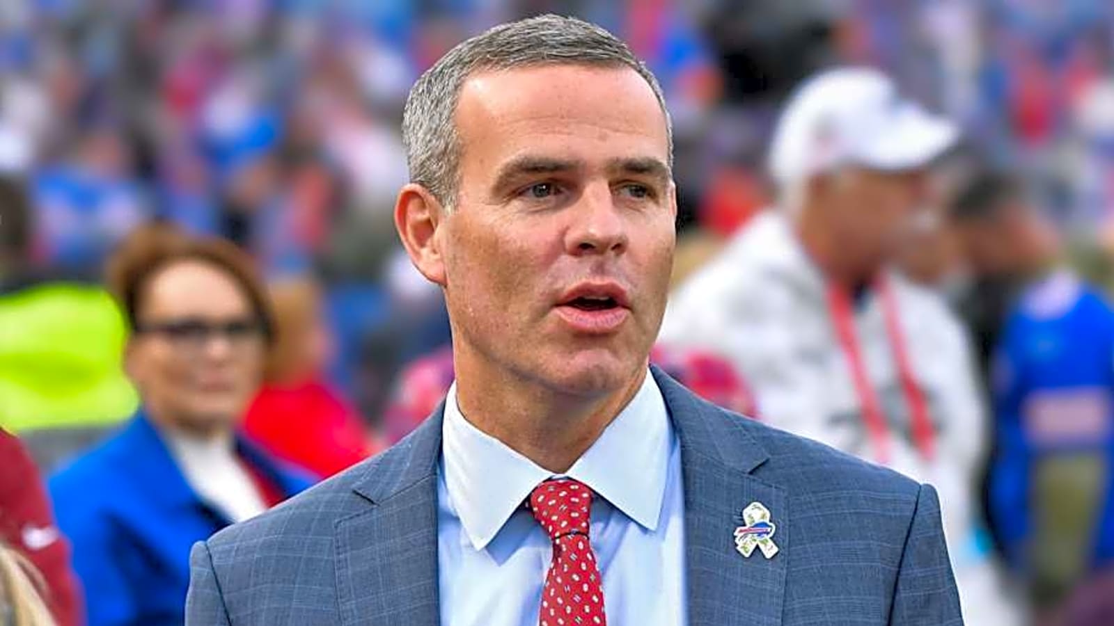 Brandon Beane Demands Bills Are 'Open to' Drafting WR at Pick No. 26 in Round 1