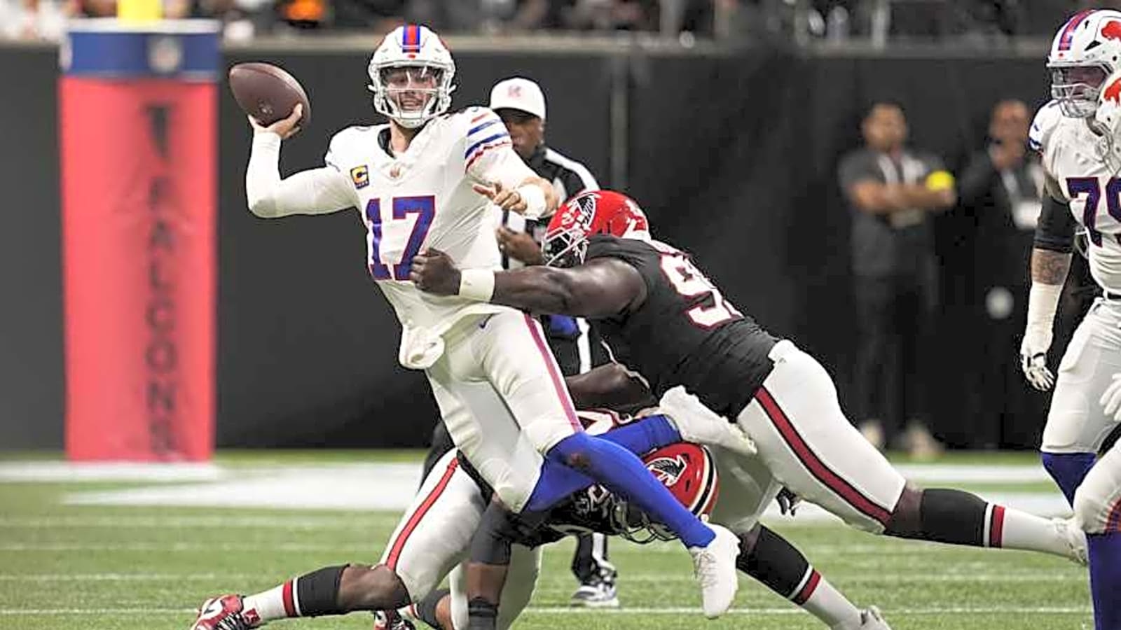 Josh Allen provides clarity on apparent injury sustained during Bills&#39; loss to Falcons