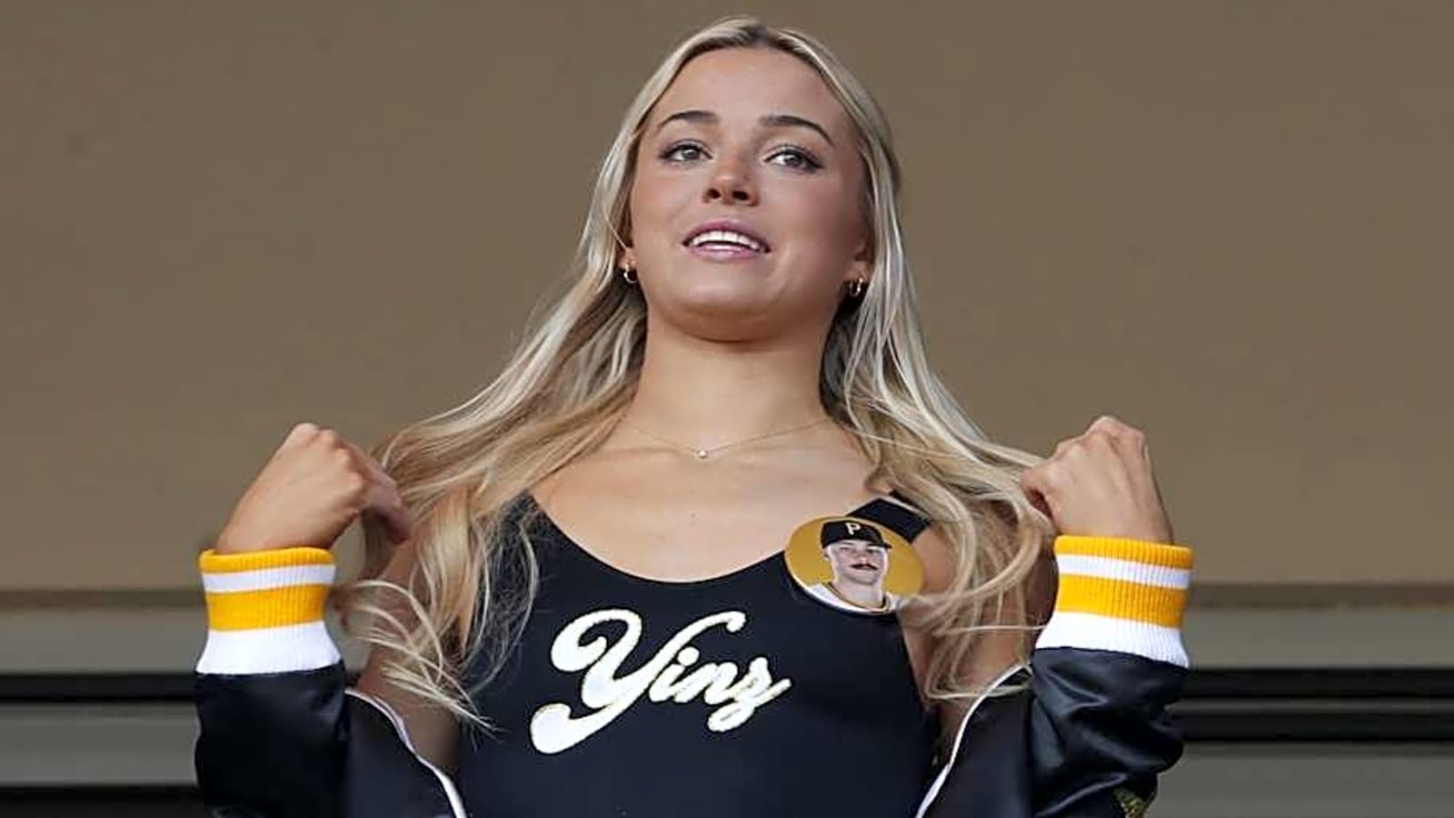 Livvy Dunne Reps Unique Pirates&#39; Paul Skenes Jersey