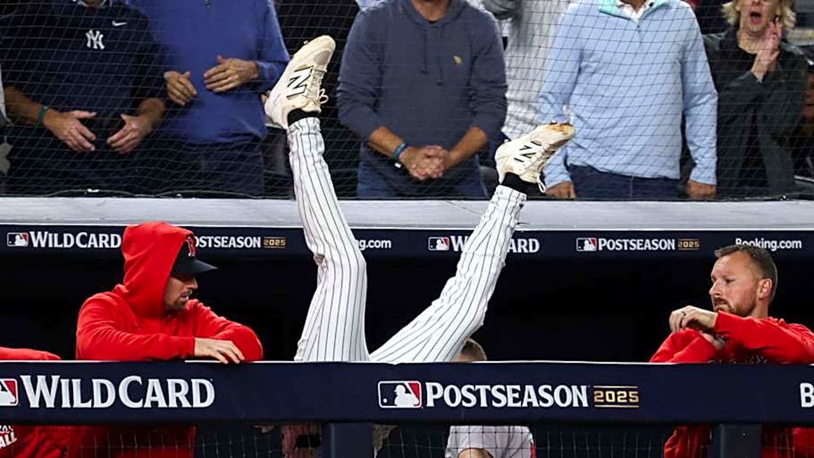 Yankees Infielder Makes Wild Save in Win Over Red Sox