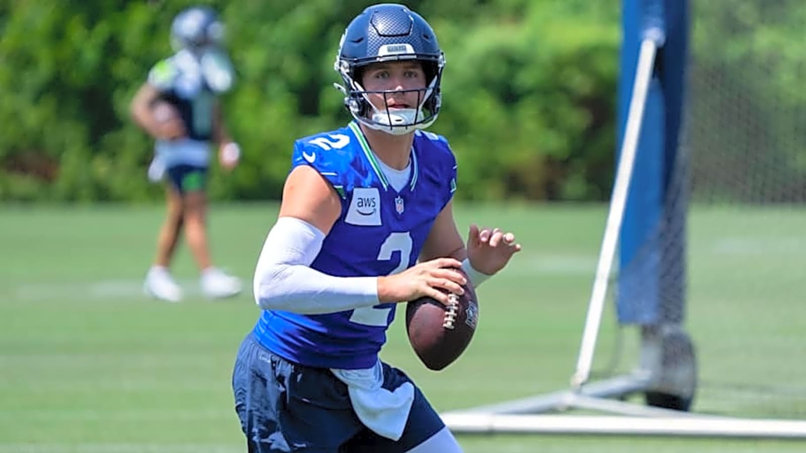 Can rookie Jalen Milroe pass Drew Lock for Seahawks’ QB2 job in 2025?