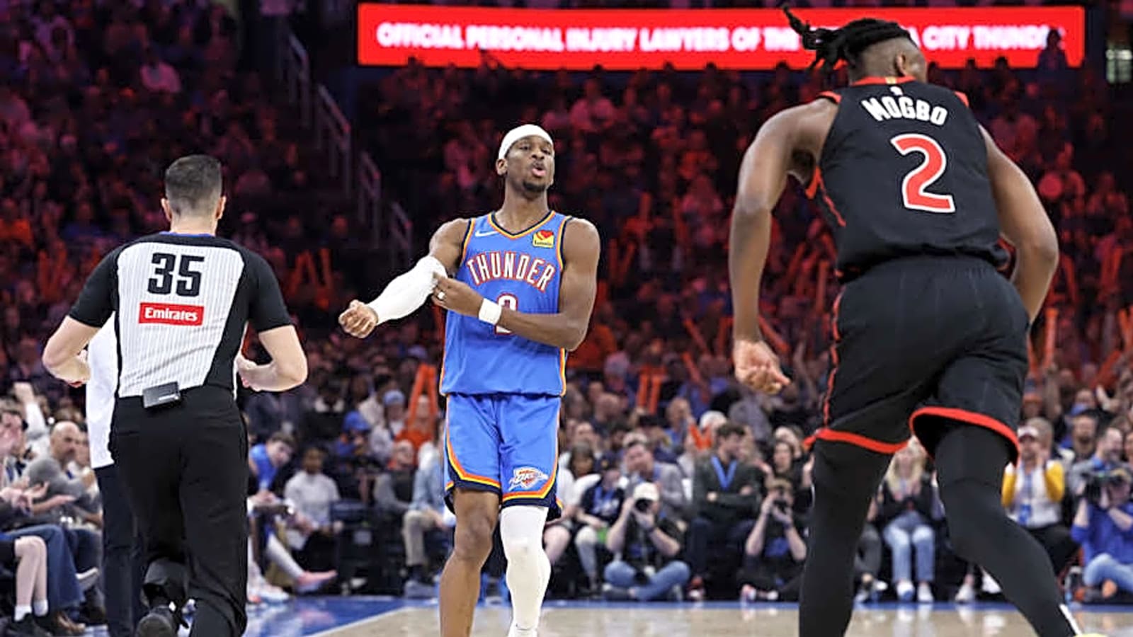 OKC Thunder Reveal Starting Lineup vs. Toronto Raptors | Yardbarker