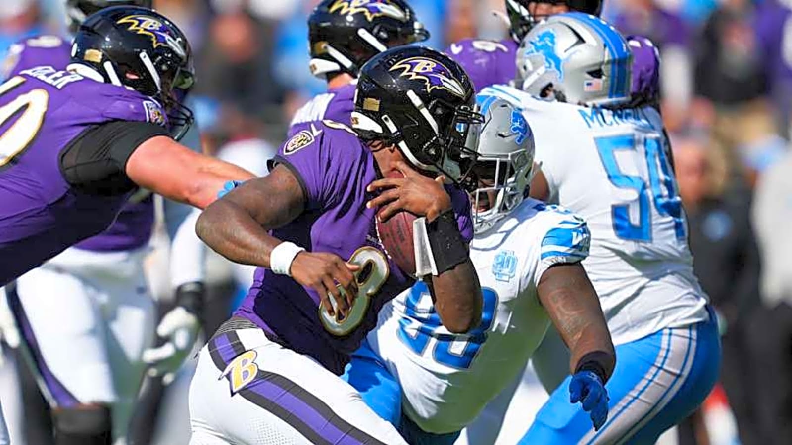 Lions Can&#39;t &#39;Paralyze&#39; Defense Trying to Stop Lamar Jackson