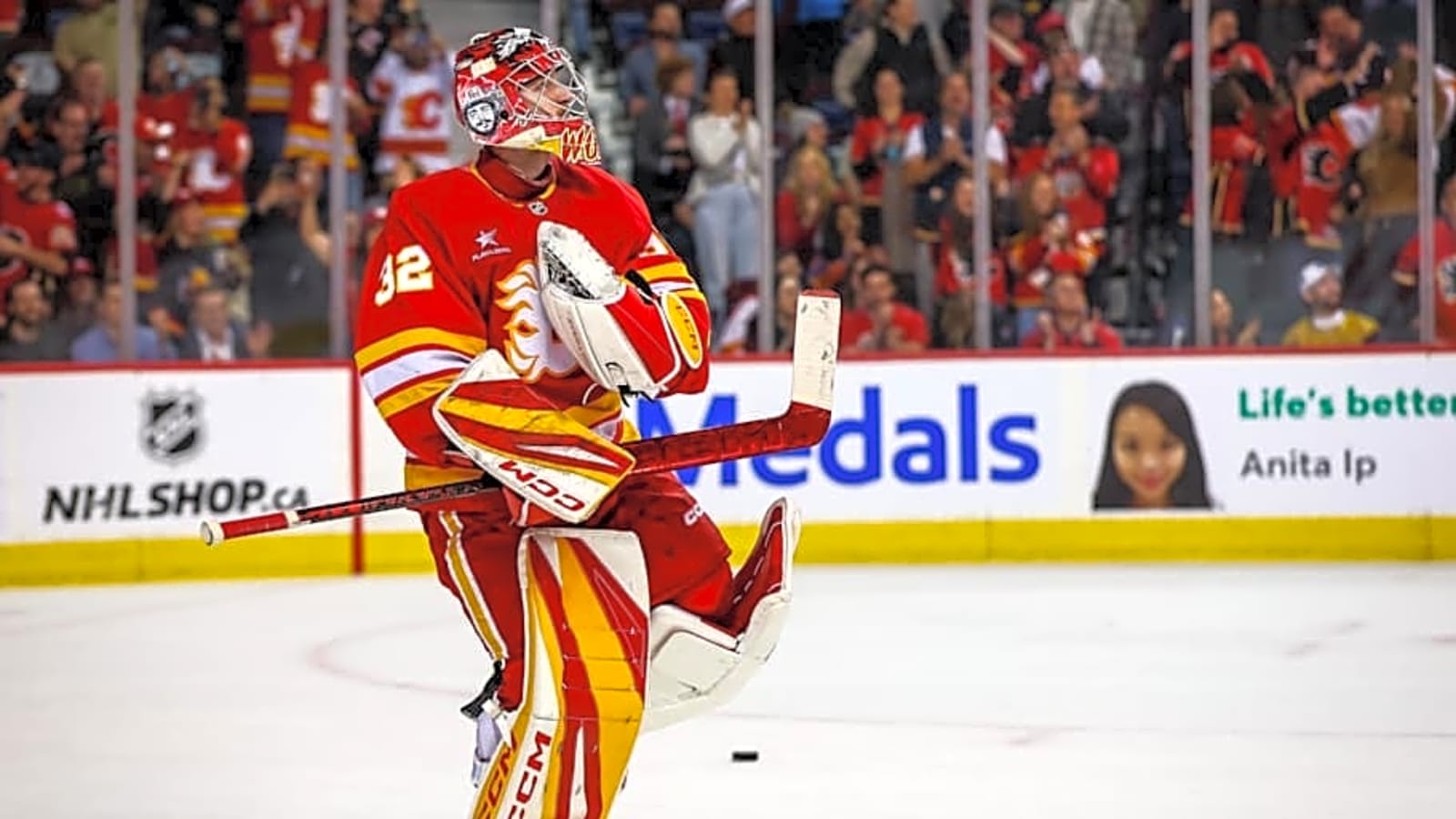 Flames Sign Young Star Goalie to Huge Extension