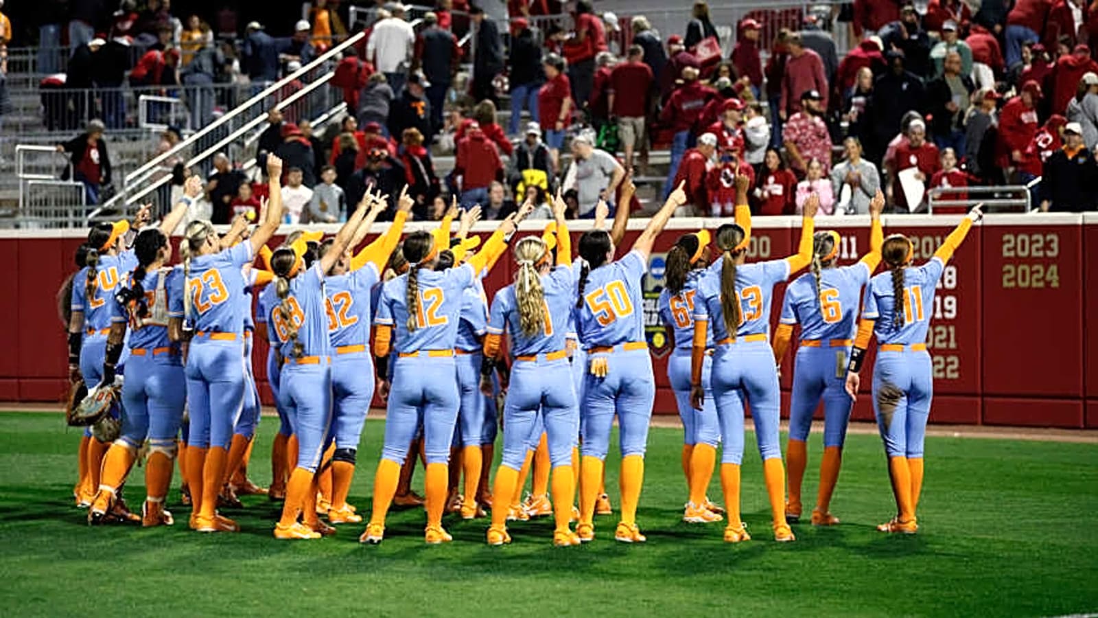 Lady Vols Are No. 1 in NCAA Softball