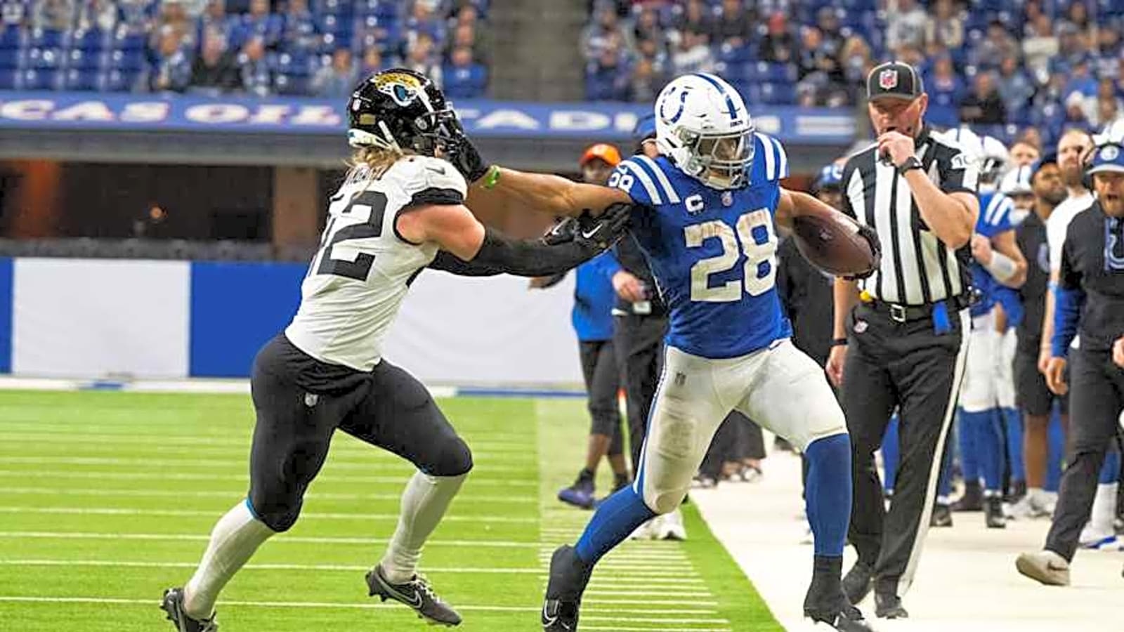 "Shock Ranking: Jonathan Taylor Falls Outside Top 10 NFL RBs"