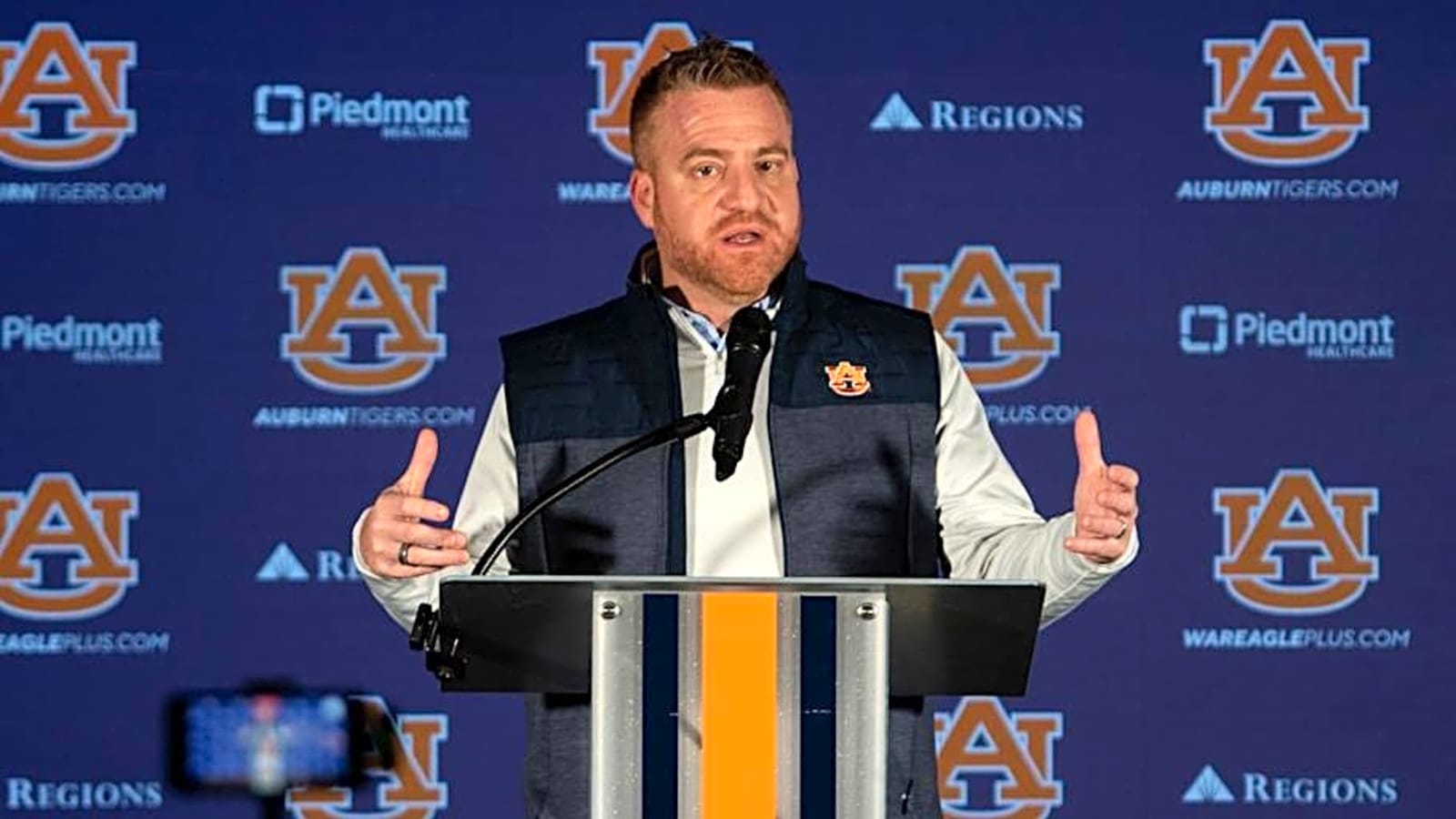 Alex Golesh Felt Prayers Were Answered on Auburn Offensive Line