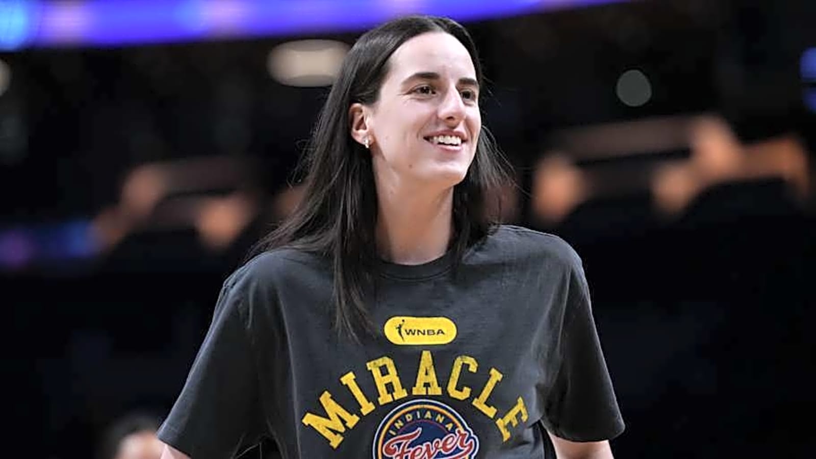 Caitlin Clark Sports Shirtless Pregame Outfit Before Fever vs Valkyries Game