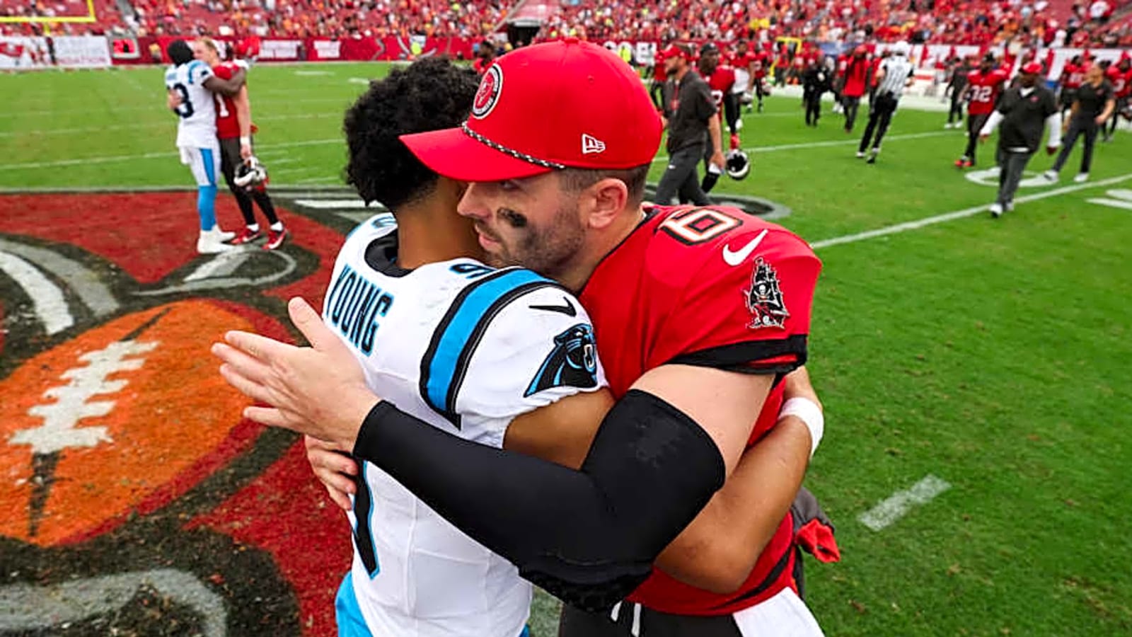 Bryce Young not quite ready to dethrone Baker Mayfield in division, insider claims