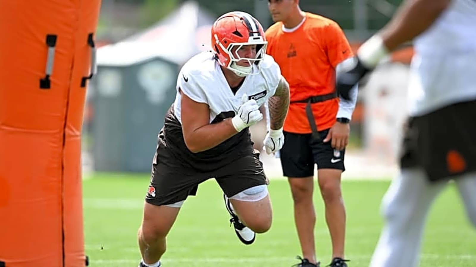 The Browns&#39; top pick is living up to his draft billing so far in training camp