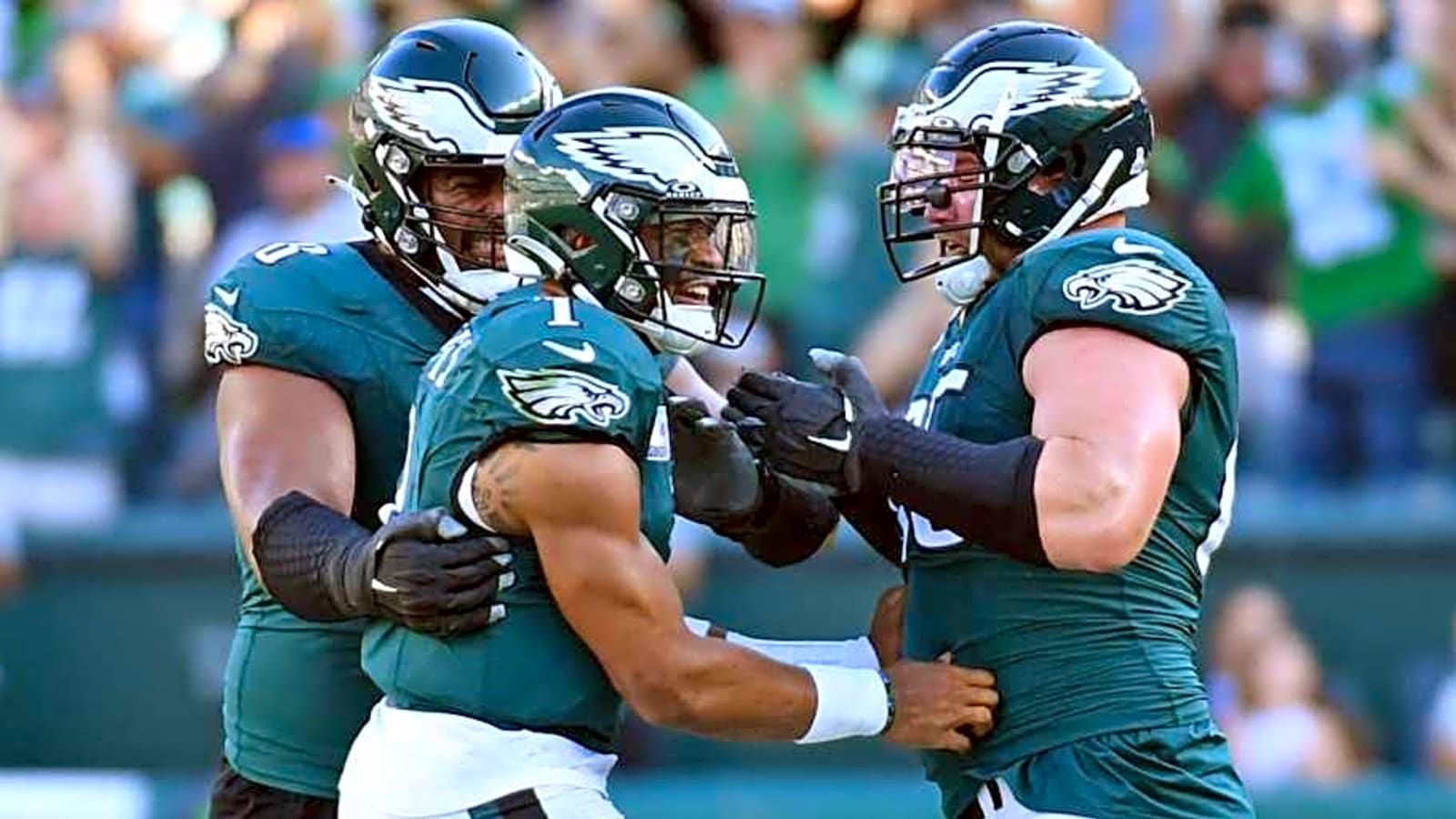 Jordan Mailata, Lane Johnson receive praise that Eagles fans could have said