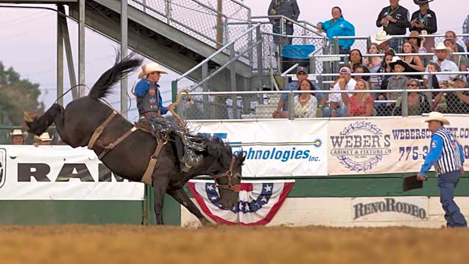 Stetson Wright Ties His Own Family’s Saddle Bronc Arena Record in Idaho