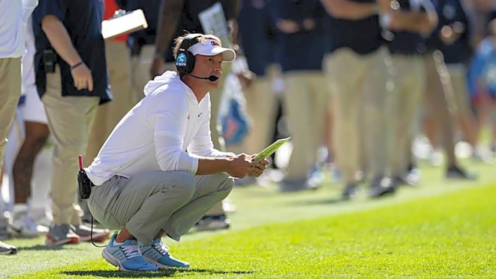 Ole Miss Football&#39;s Lane Kiffin Posts Support For Flooding Victims in Texas