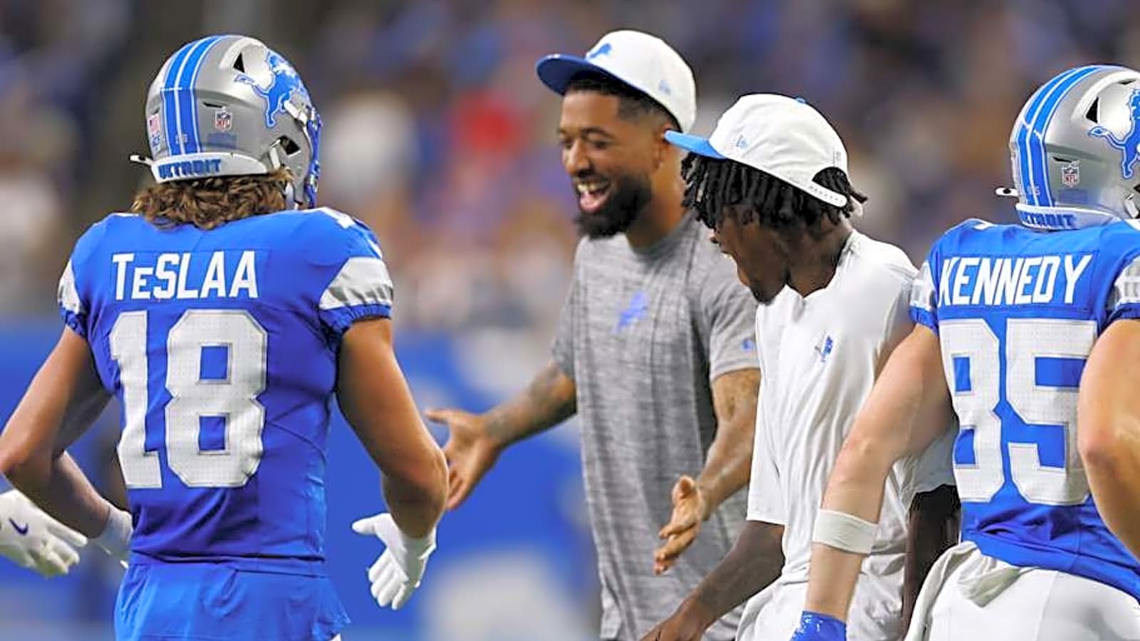 Isaac TeSlaa is about to make his weird Madden rating look silly