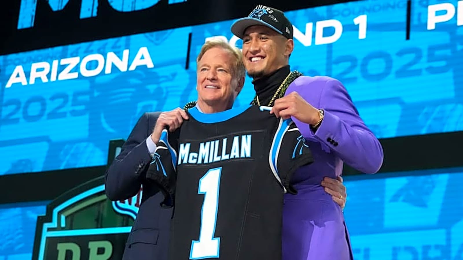 What are the odds Tetairoa McMillan wins Rookie of the Year with Panthers?