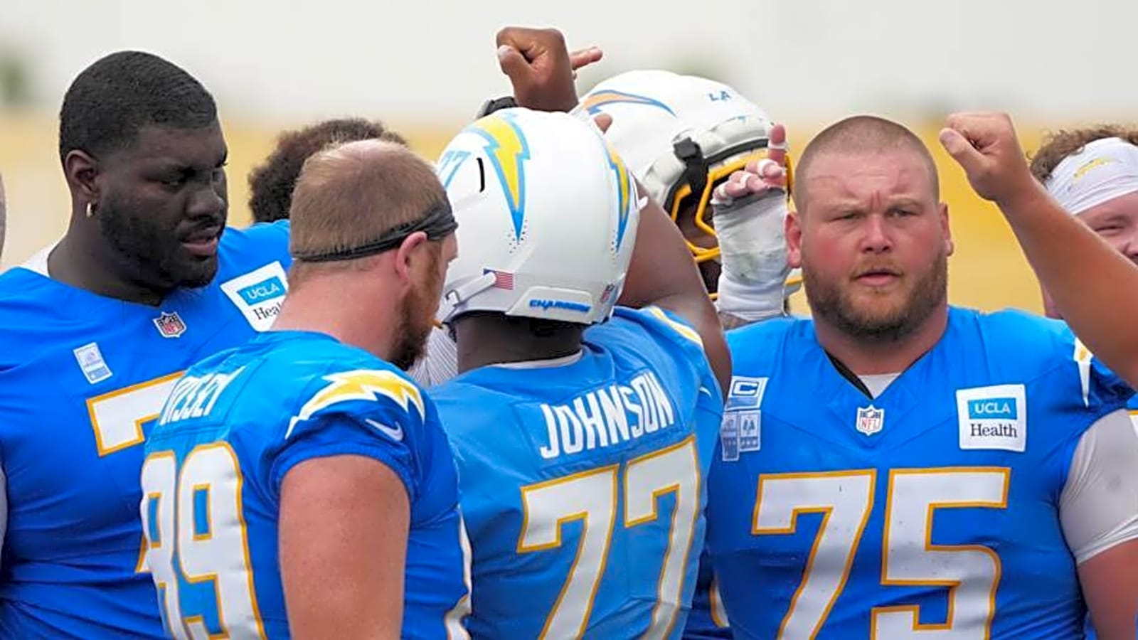 Chargers&#39; first training camp scuffle came after hard hit