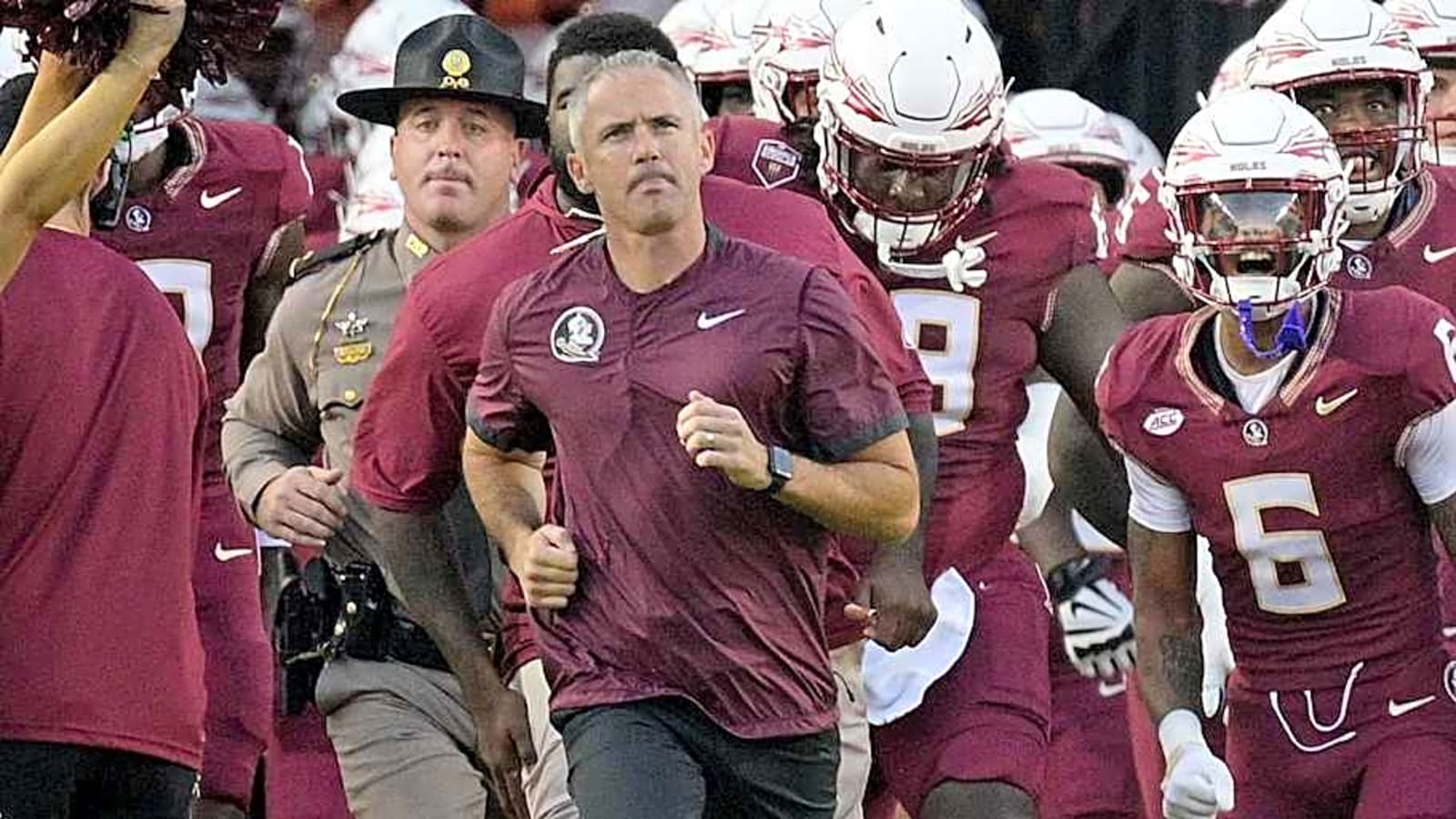 Watch: FSU Football&#39;s full entrance to Doak Campbell Stadium in College Football 26