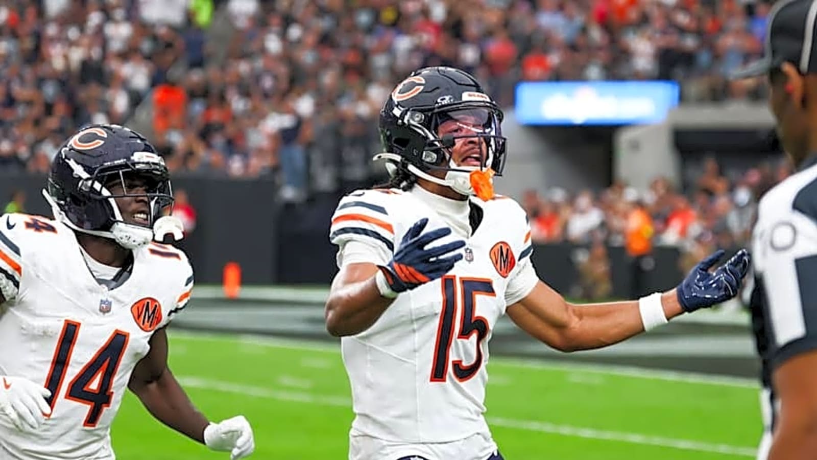 Top four Chicago Bears receivers out of practice at a bad time