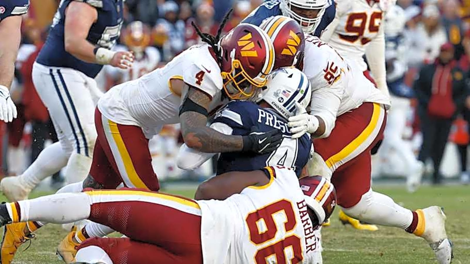 Commanders physicality likened to 'heavyweight title fight'