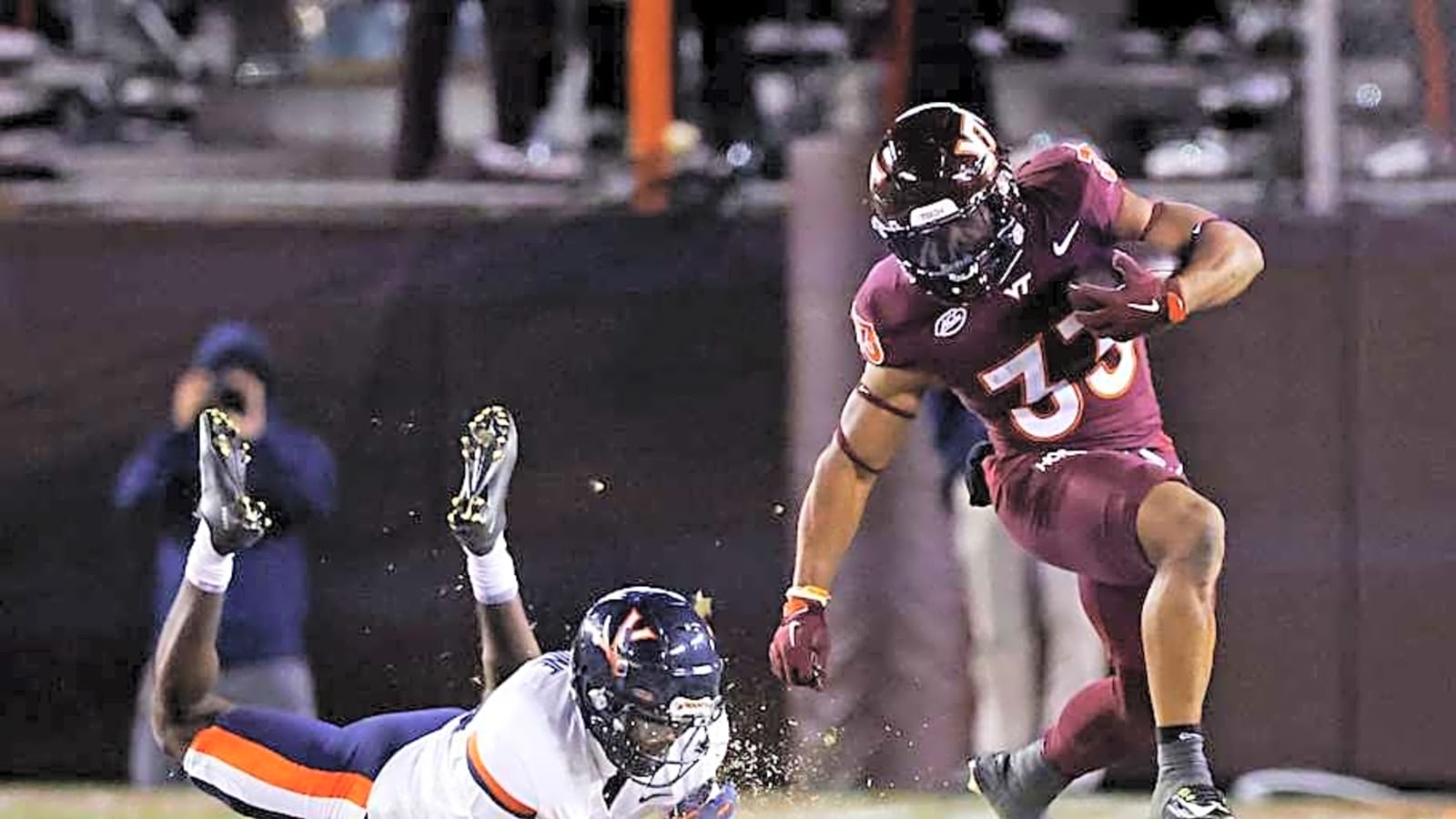 2025 NFL Draft: Former Hokies RB Bhayshul Tuten Gets Interesting Comparison To Miami Dolphins Speedster