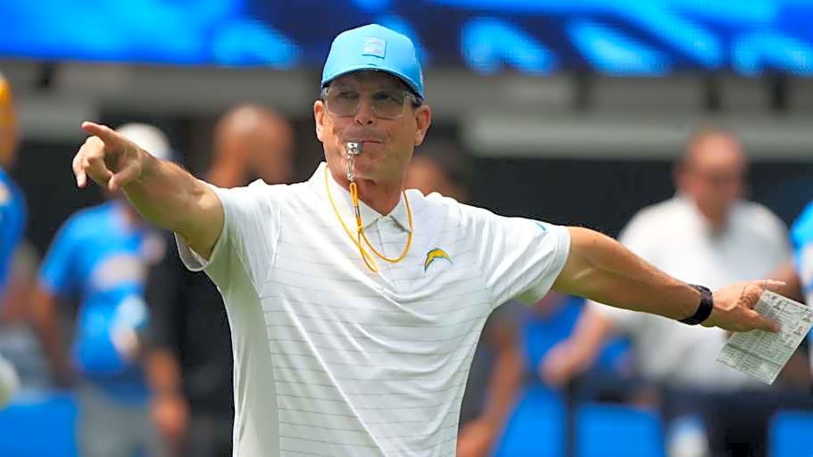 Jim Harbaugh endorses surprise Chargers player making final roster push