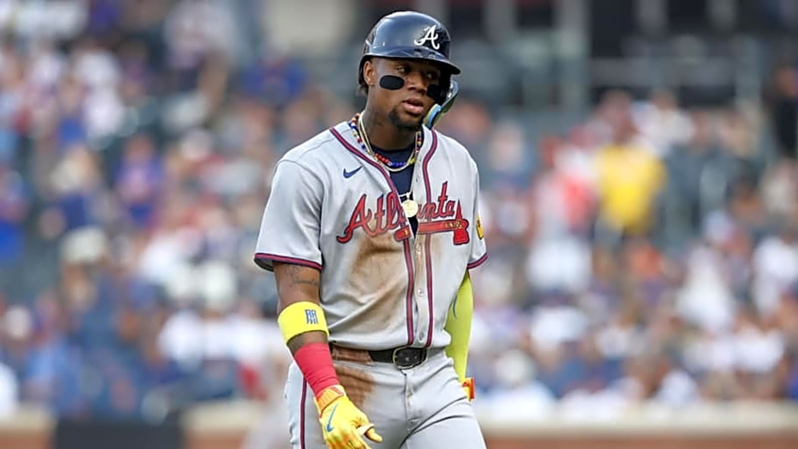 Braves Remove Acuña From Lineup Amid Injury Scare
