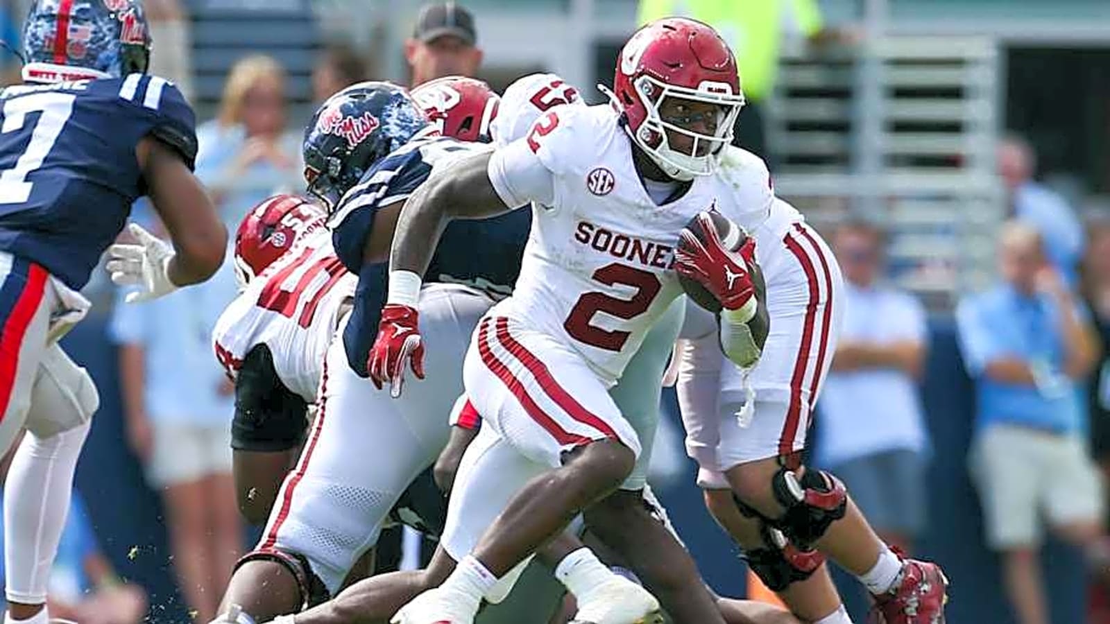 Oklahoma Coach Brent Venables Names Six Offensive Players Bringing ‘Juice’ to Camp
