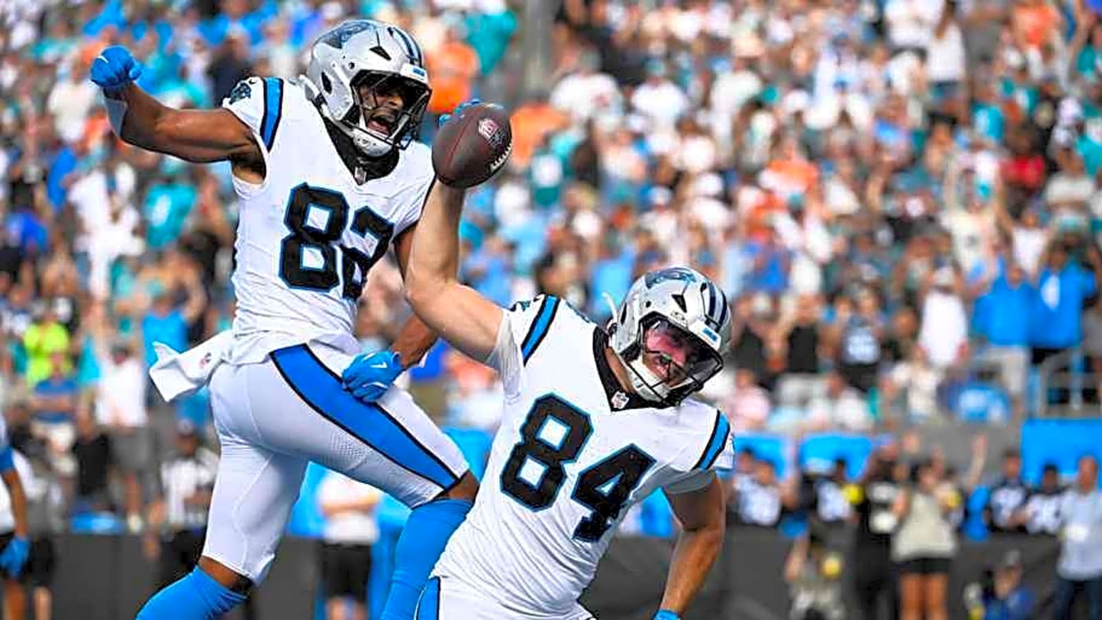 Panthers’ Bryce Young finds tight end position more to his liking in 2025