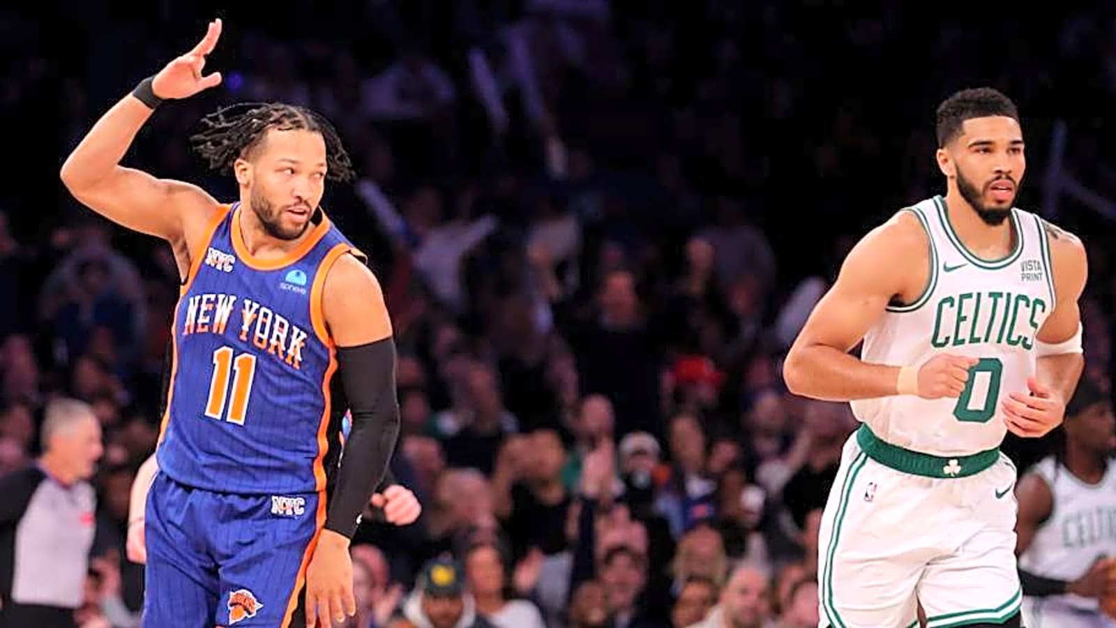 Jalen Brunson Has Choice Comment for Celtics&#39; Jayson Tatum After Achilles Injury