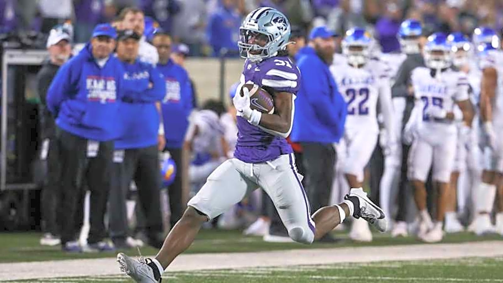 K-State&#39;s DJ Giddens Turning Heads In Fantasy Football World