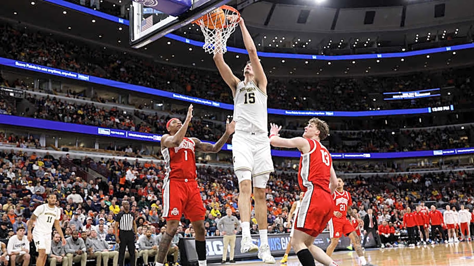 Aday Mara Talks Wolverines’ Tournament Mentality Following Michigan's Win Over OSU