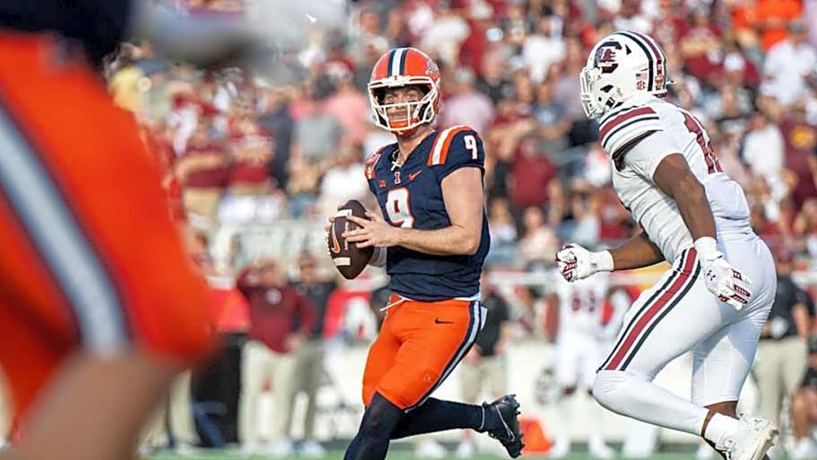 Illinois Coach Bret Bielema Raves About Quarterback Luke Altmyer&#39;s Clutch Gene