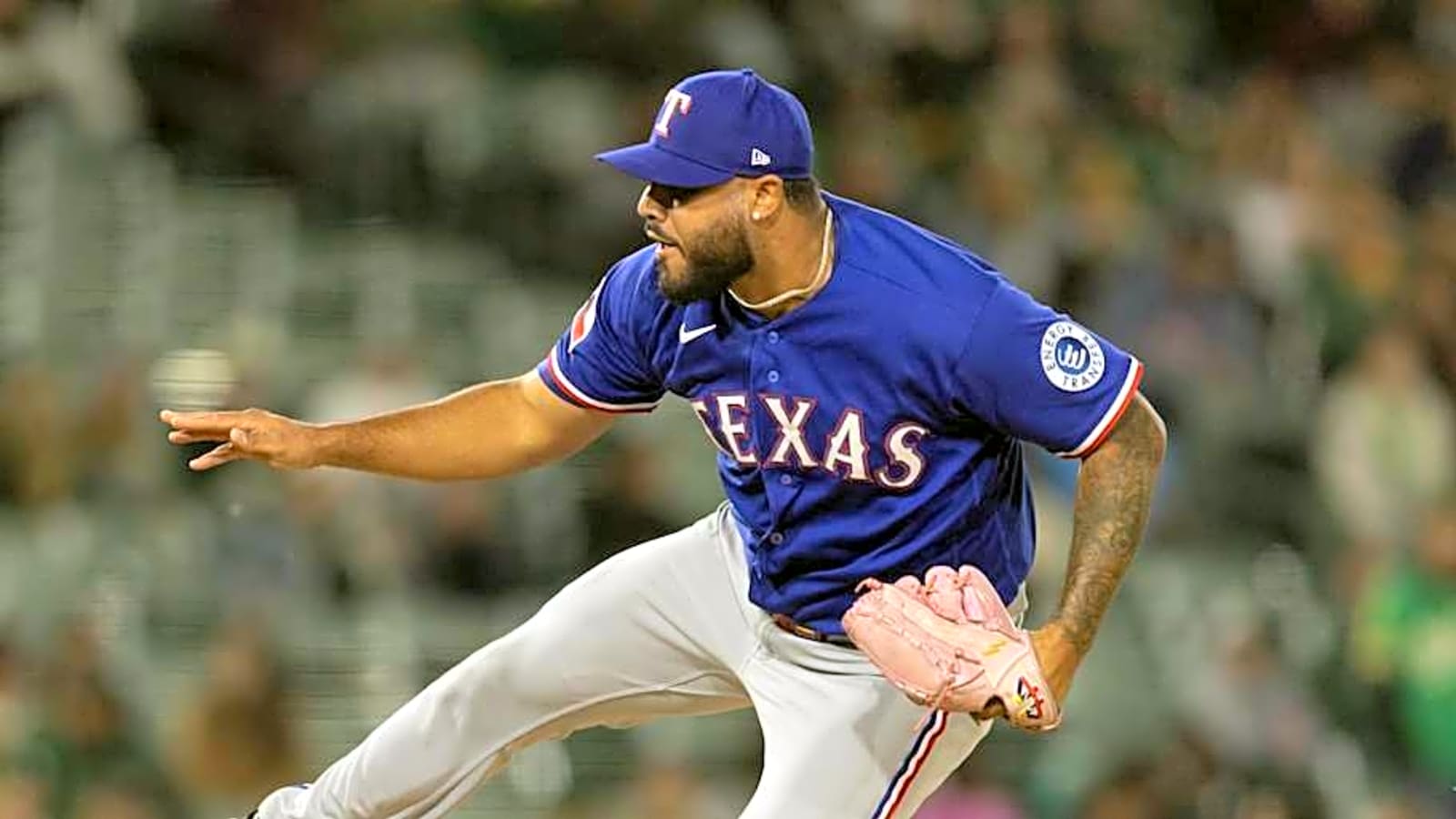 Rangers Reliever Luis Curvelo Leaves Athletics Game with Injury After Wild Pitch