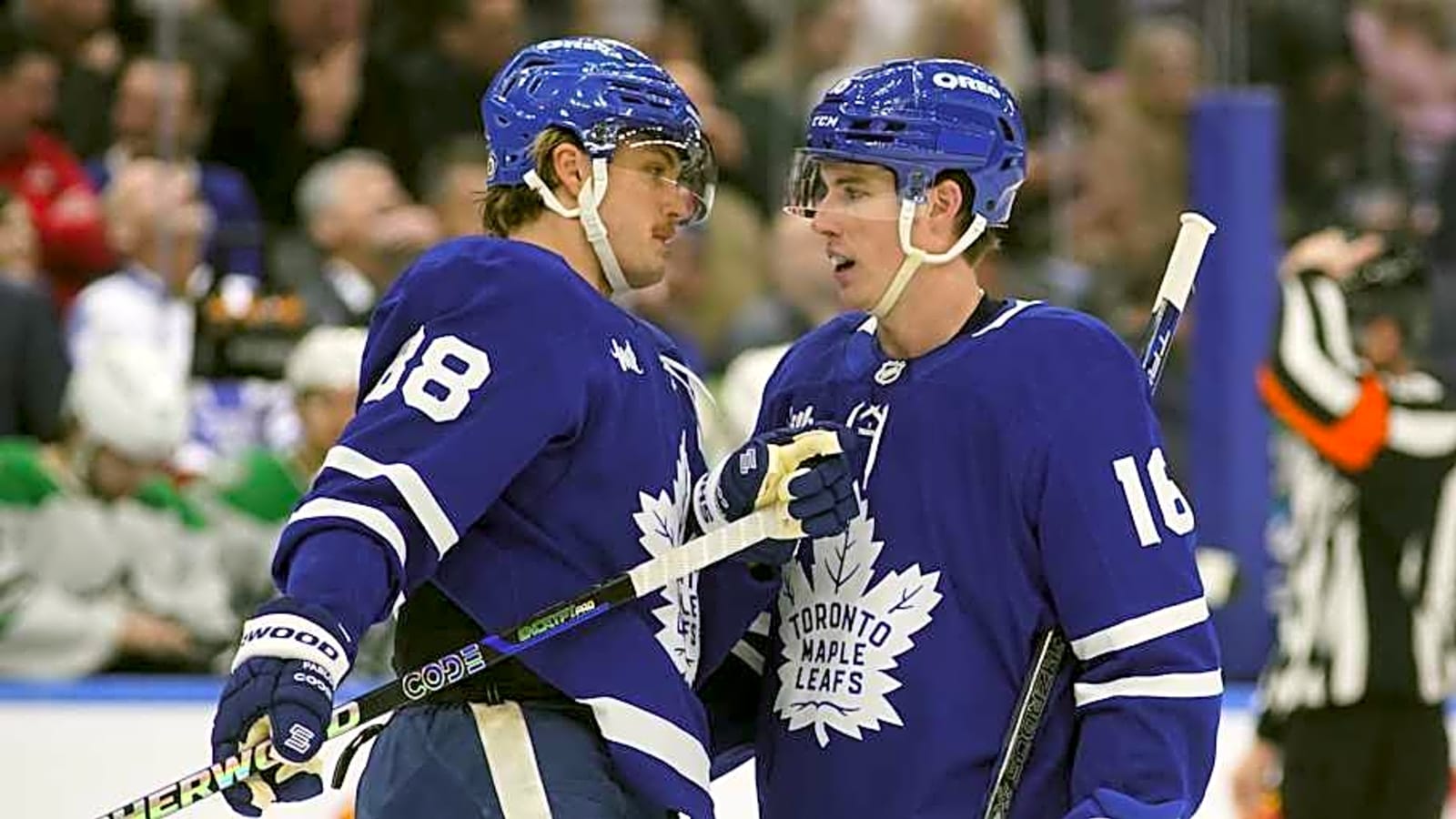 Maple Leafs&#39; William Nylander Reacts to Mitch Marner Departure