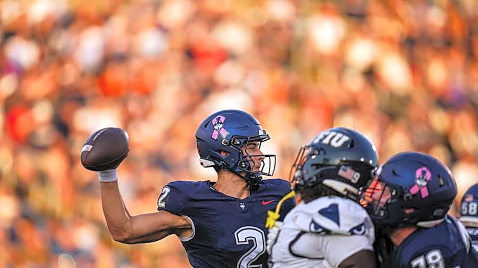 UConn HC Heaps Praise On QB