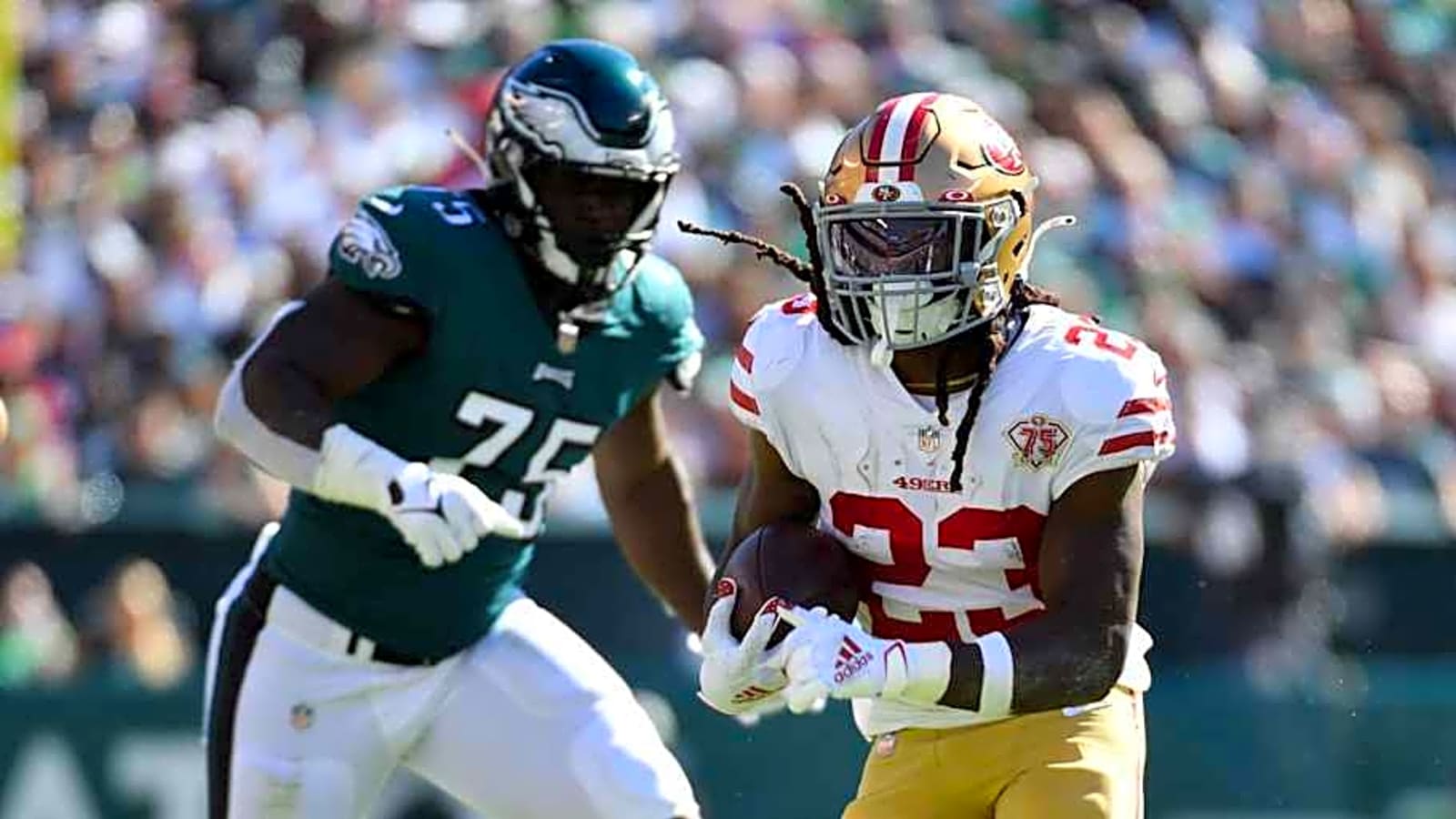 Player carted off the field on a stretcher at 49ers training camp