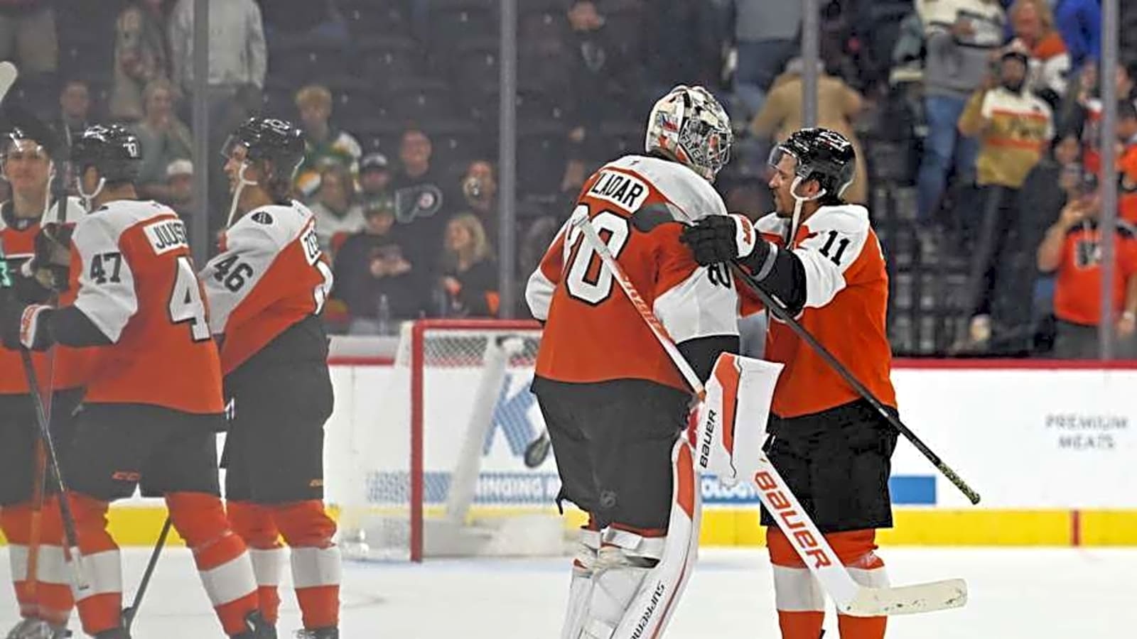 Flyers Conclude Early-Season Homestand with Visit from Kraken
