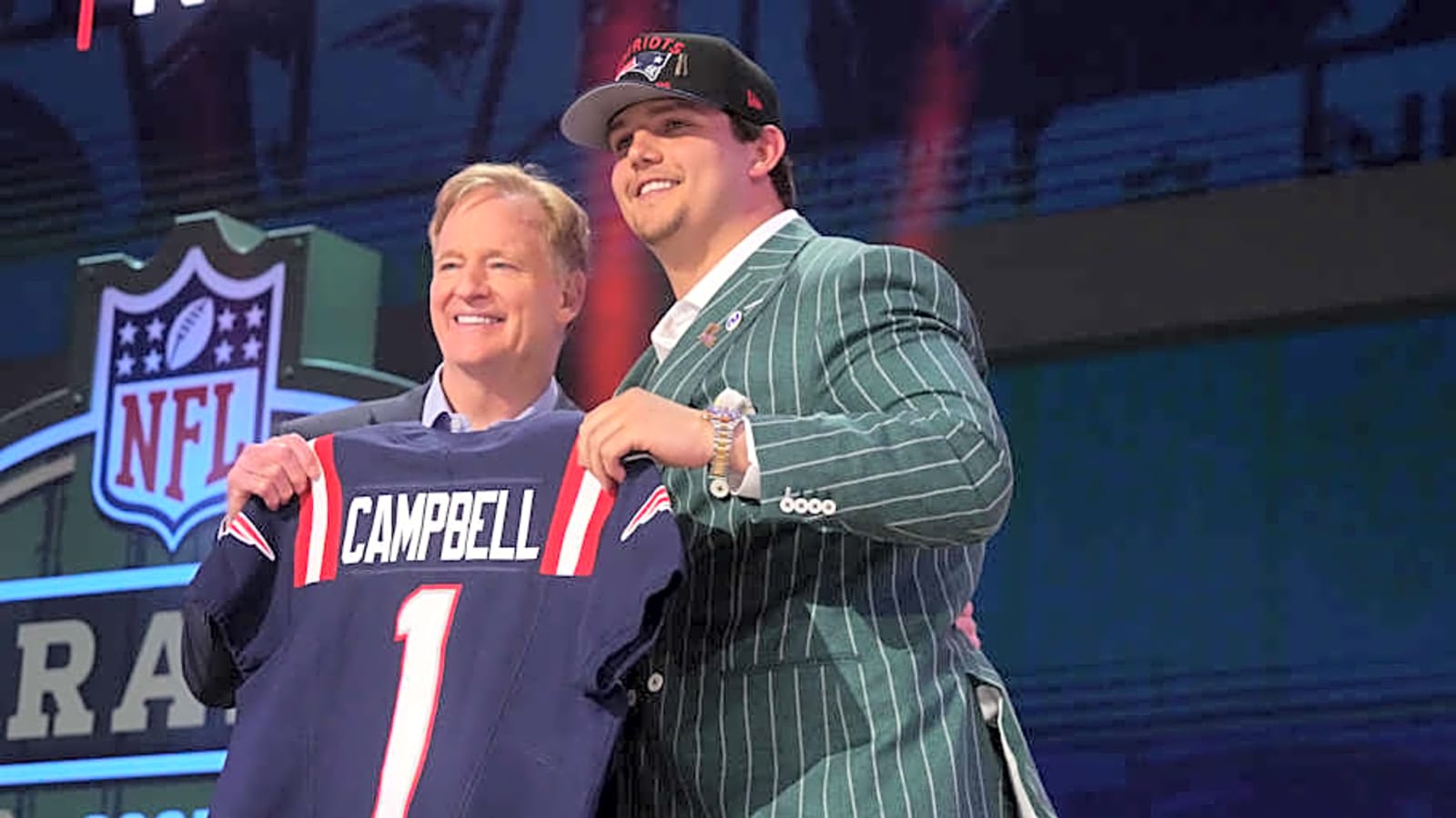 Patriots Will Campbell Introduced at Gillette Stadium
