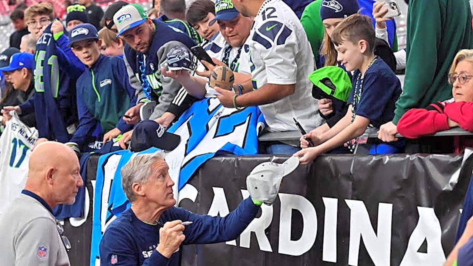 Seahawks&#39; legend Pete Carrol reacts to strange Lumen Field homecoming