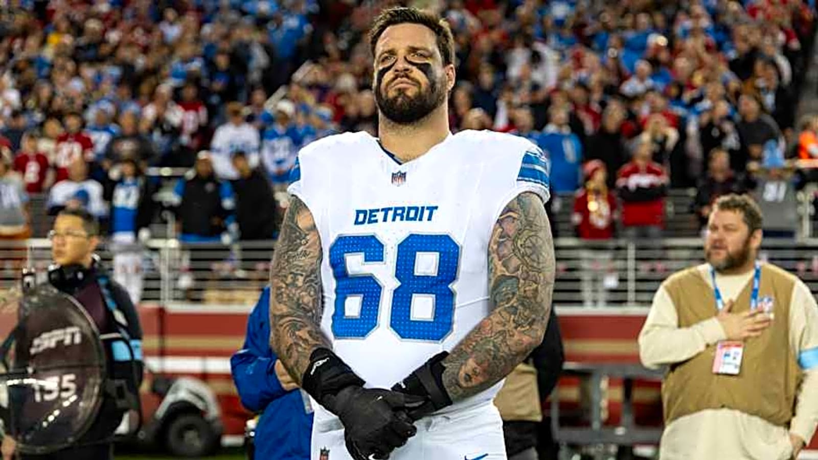 Taylor Decker took important step to help Giovanni Manu&#39;s development with Lions