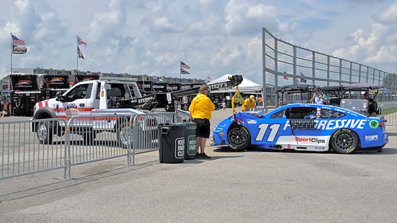 Qualifying Wreck Dampens Hamlin&#39;s Shot at Crown Jewel Sweep
