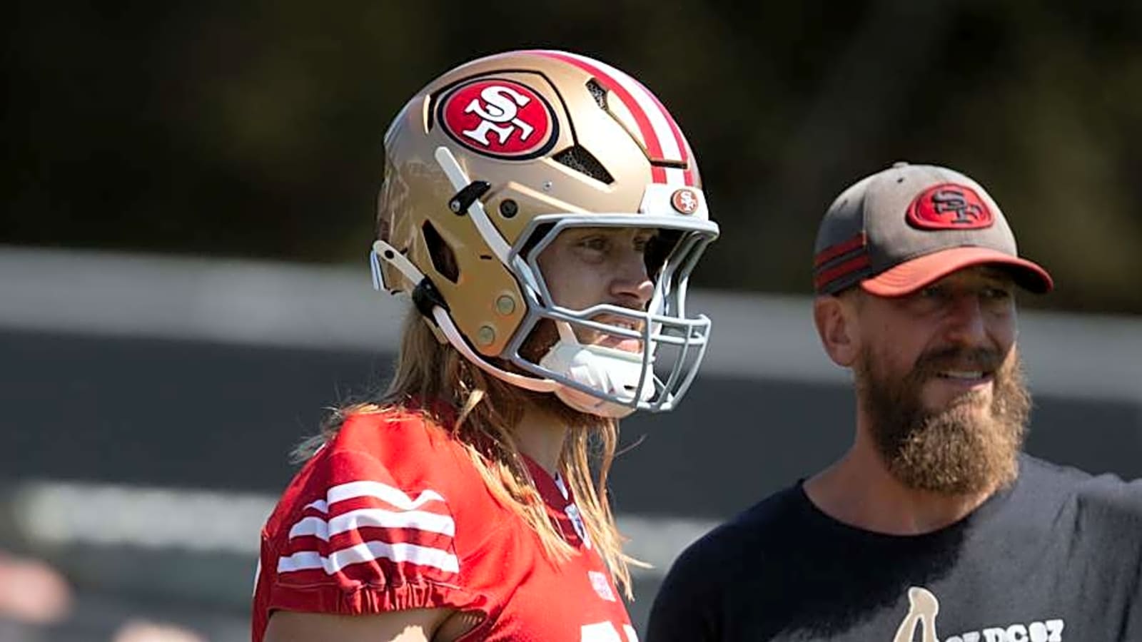 George Kittle Shares Excitement About Facing 49ers&#39; Rookie Mykel Williams in Practice